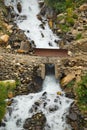 Desert waterfalls of the Pamir Royalty Free Stock Photo