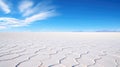 A desert with white sand and blue sky, AI Royalty Free Stock Photo
