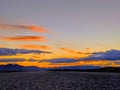 Desert's Sunsets storms colors mountains clouds sky