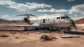 Deserted Airliner: A Captivating Blend Of Liam Wong\'s Style And Bertil Nilsson\'s Vision