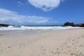 Deserted Andicuri Beach with White Sand in Aruba Royalty Free Stock Photo