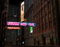 Deserted Asian Street at Night 3D Background