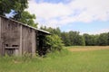 Deserted barn in ruins