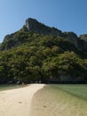 Deserted beach in the gulf of thailand