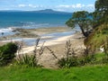 Deserted beach New Zealand