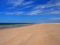 Deserted Beach At Praia Do Barril Tavira Portugal Royalty Free Stock Photo