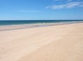 Deserted Beach At Praia Do Barril Tavira Portugal Royalty Free Stock Photo