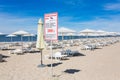 Deserted beach in summer Royalty Free Stock Photo