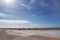 Deserted beach, sunny day