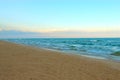 Deserted Beach at Sunrise Royalty Free Stock Photo