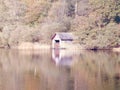 Deserted boathouse by the lake Royalty Free Stock Photo