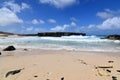 Deserted Boca Ketu Beach with a Rock Formation