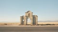 Desolated Highway: A Post-apocalyptic Romanesque Architecture In The Scorching Desert