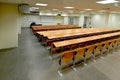 Deserted classroom at the new university campus Royalty Free Stock Photo