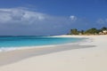 Deserted clean sandy beach