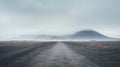 Deserted Dirt Road Leading To Mountains: A Captivating Landscape Photograph