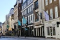 Deserted empty street in London during lockdown