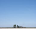 Deserted farm in the north of dutch province groningen on sunny summer day