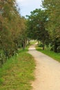 Deserted gravel hiking path Royalty Free Stock Photo