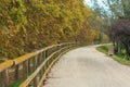 Deserted gravel hiking path Royalty Free Stock Photo