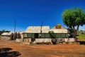 Deserted hotel for goldminers in the Australian dersert Royalty Free Stock Photo