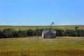 Deserted House on the Kansas Prairie Royalty Free Stock Photo