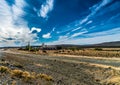 Deserted houses on Route 40 Royalty Free Stock Photo