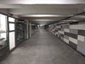 The deserted Moscow underground passage at the Kolomenskaya metro station Royalty Free Stock Photo