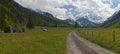 Deserted mountain road