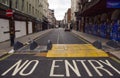 Deserted Old Compton Street in Soho, London, during lockdown Royalty Free Stock Photo