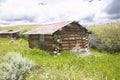 Deserted old homestead in summer in Centennial Valley near Lakeview, MT Royalty Free Stock Photo