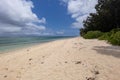 Deserted Riambel Beach. Riambel on the south coast near Surinam, Mauritius Royalty Free Stock Photo