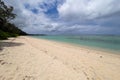Deserted Riambel Beach. Riambel on the south coast near Surinam, Mauritius Royalty Free Stock Photo