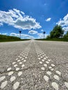 An empty road somewhere outside the city Royalty Free Stock Photo