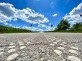 An empty road somewhere outside the city Royalty Free Stock Photo