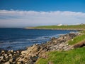 The deserted rocky bay near Outrabister on Lunna Ness, Shetland, Scotland, UK