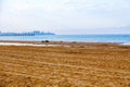 Beautiful Nature Summer Beach Background, selective focus. Royalty Free Stock Photo