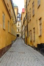Street of Gamla Stan, Stockholm Royalty Free Stock Photo