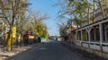 Deserted street in Koblevo, Ukraine