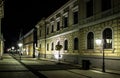 Deserted street at night Royalty Free Stock Photo