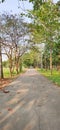 deserted streets in the dry season