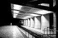 Deserted Subway at Night