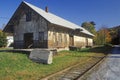 A deserted train station in Great Barrington, Massachusetts Royalty Free Stock Photo