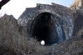 Deserted tunnel at old railroad Royalty Free Stock Photo