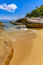 Deserted and unspoilt beach