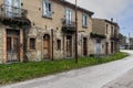 Deserted village of Apice Vecchio in Campania, Italy on a cloudy day