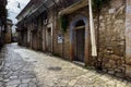 Deserted village of Apice Vecchio in Campania, Italy on a cloudy day