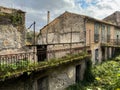 Deserted village of Apice Vecchio in Campania, Italy on a cloudy day