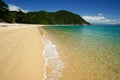 Beach at Abel Tasman National Park in New Zealand Royalty Free Stock Photo