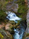 Desfiladero waterfalls AlavÃÂ©s del rÃÂ­o PurÃÂ³n Royalty Free Stock Photo